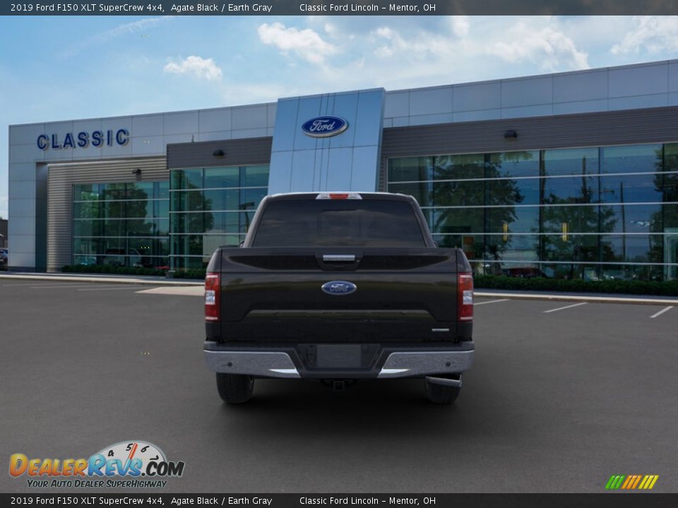 2019 Ford F150 XLT SuperCrew 4x4 Agate Black / Earth Gray Photo #5