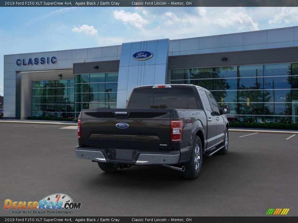 2019 Ford F150 XLT SuperCrew 4x4 Agate Black / Earth Gray Photo #8