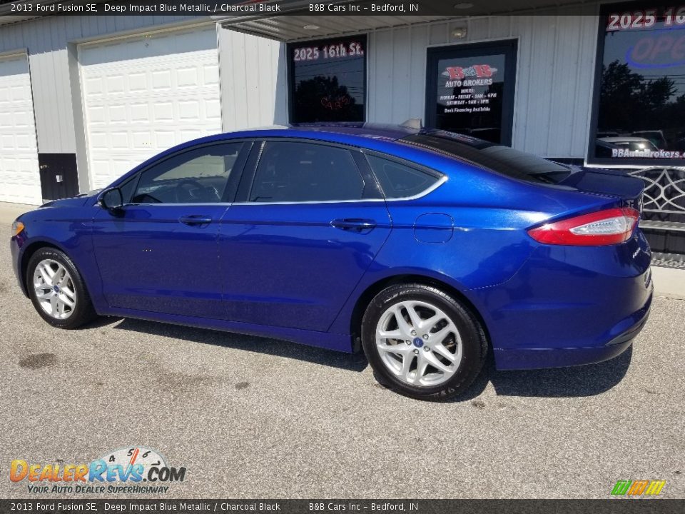 2013 Ford Fusion SE Deep Impact Blue Metallic / Charcoal Black Photo #3