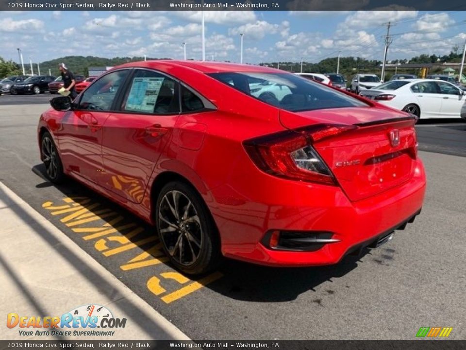 2019 Honda Civic Sport Sedan Rallye Red / Black Photo #5