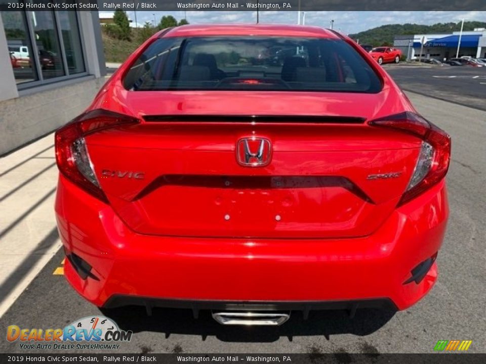 2019 Honda Civic Sport Sedan Rallye Red / Black Photo #6