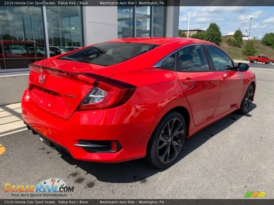 2019 Honda Civic Sport Sedan Rallye Red / Black Photo #7