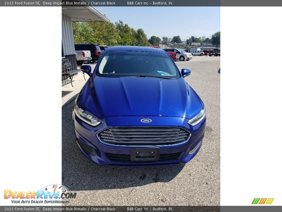 2013 Ford Fusion SE Deep Impact Blue Metallic / Charcoal Black Photo #7