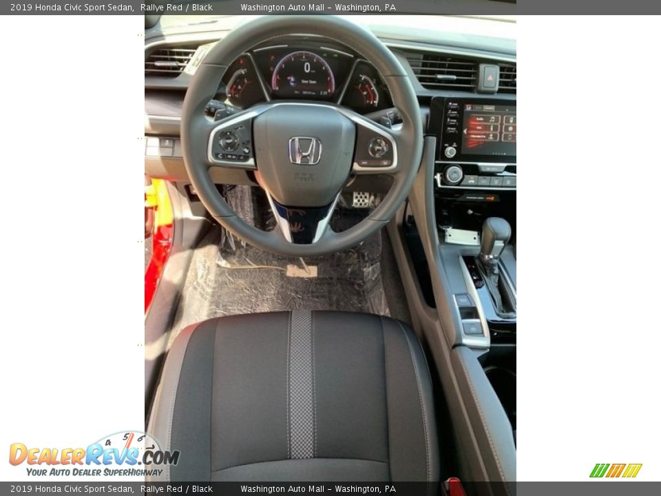 2019 Honda Civic Sport Sedan Rallye Red / Black Photo #13