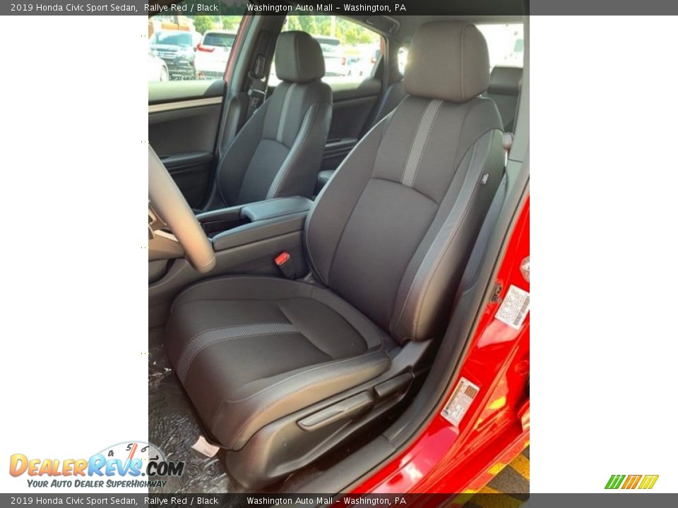 2019 Honda Civic Sport Sedan Rallye Red / Black Photo #14