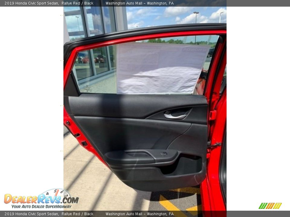 2019 Honda Civic Sport Sedan Rallye Red / Black Photo #16