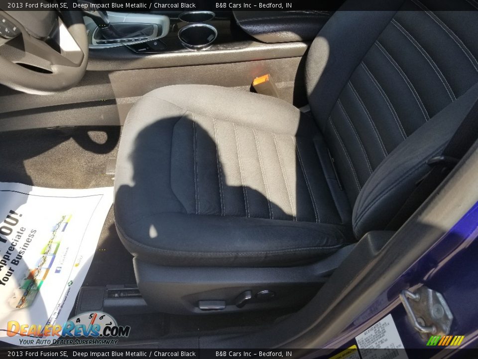 2013 Ford Fusion SE Deep Impact Blue Metallic / Charcoal Black Photo #9