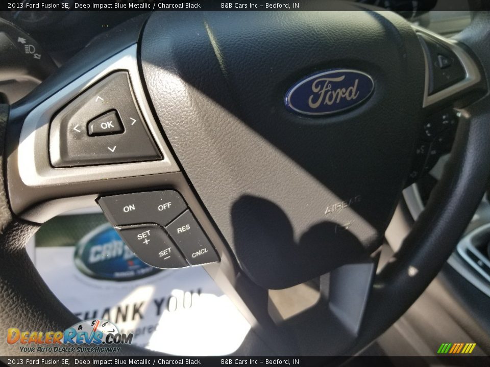 2013 Ford Fusion SE Deep Impact Blue Metallic / Charcoal Black Photo #10