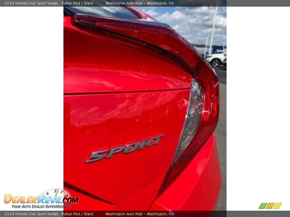 2019 Honda Civic Sport Sedan Rallye Red / Black Photo #22