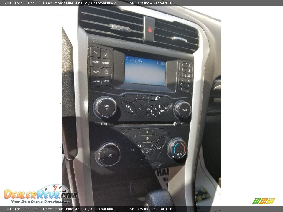 2013 Ford Fusion SE Deep Impact Blue Metallic / Charcoal Black Photo #11