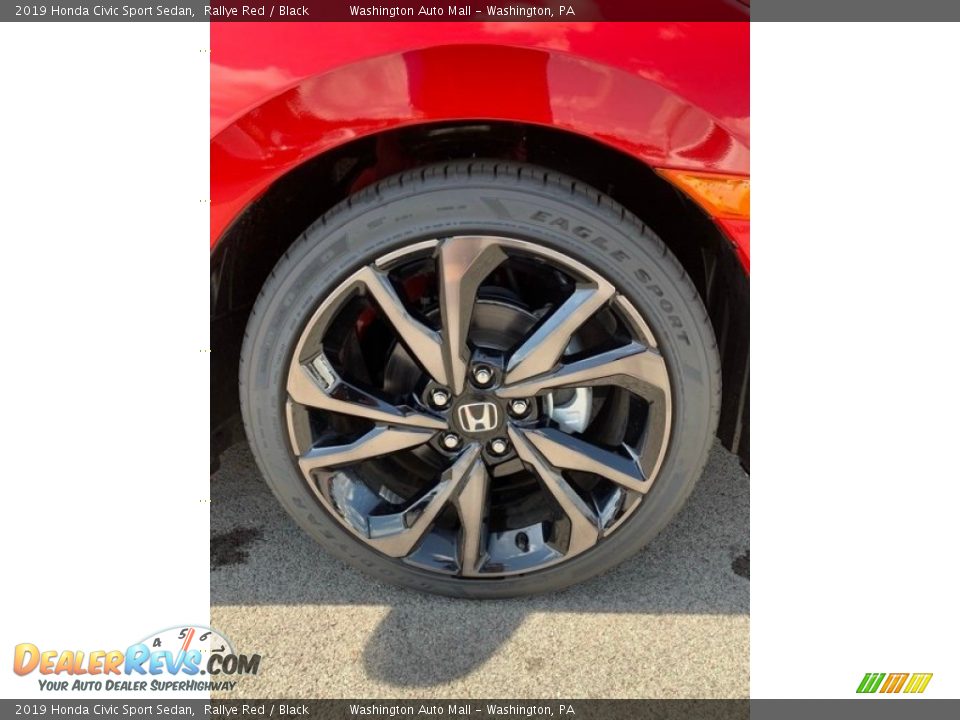 2019 Honda Civic Sport Sedan Rallye Red / Black Photo #29