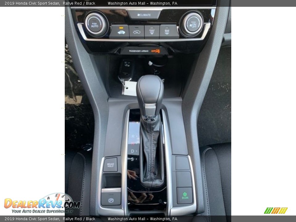 2019 Honda Civic Sport Sedan Rallye Red / Black Photo #33