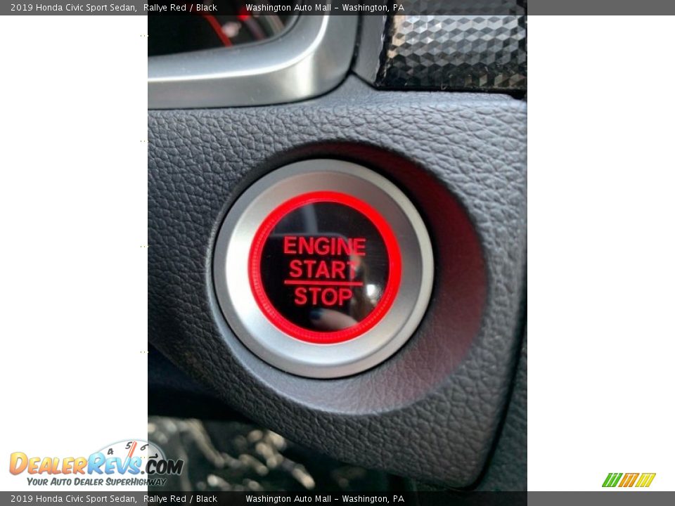 2019 Honda Civic Sport Sedan Rallye Red / Black Photo #35