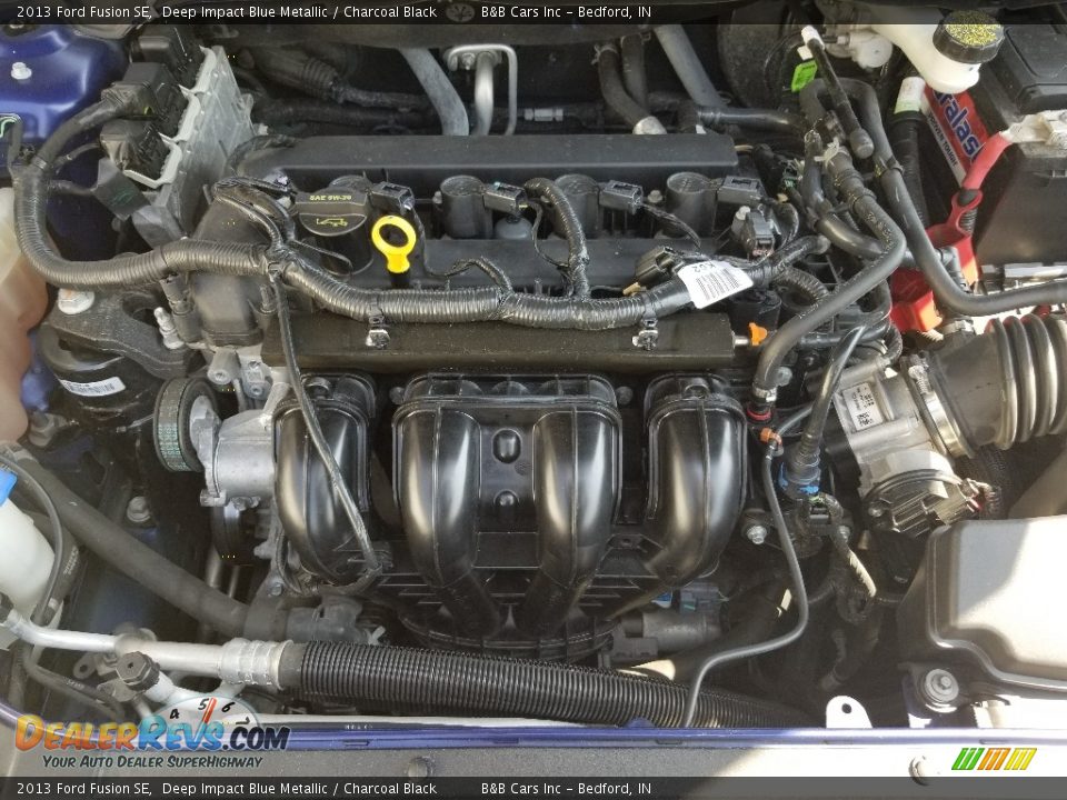 2013 Ford Fusion SE Deep Impact Blue Metallic / Charcoal Black Photo #17
