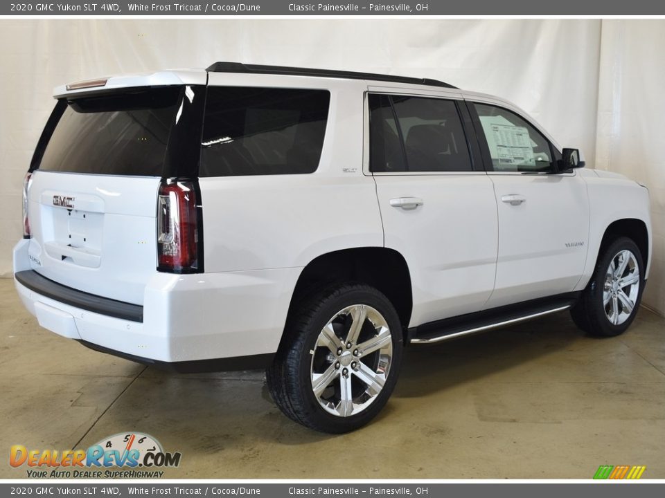 2020 GMC Yukon SLT 4WD White Frost Tricoat / Cocoa/Dune Photo #2