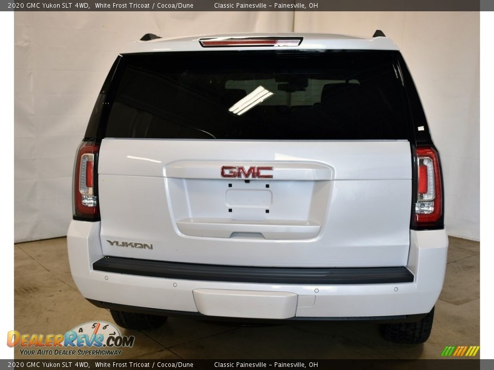 2020 GMC Yukon SLT 4WD White Frost Tricoat / Cocoa/Dune Photo #3