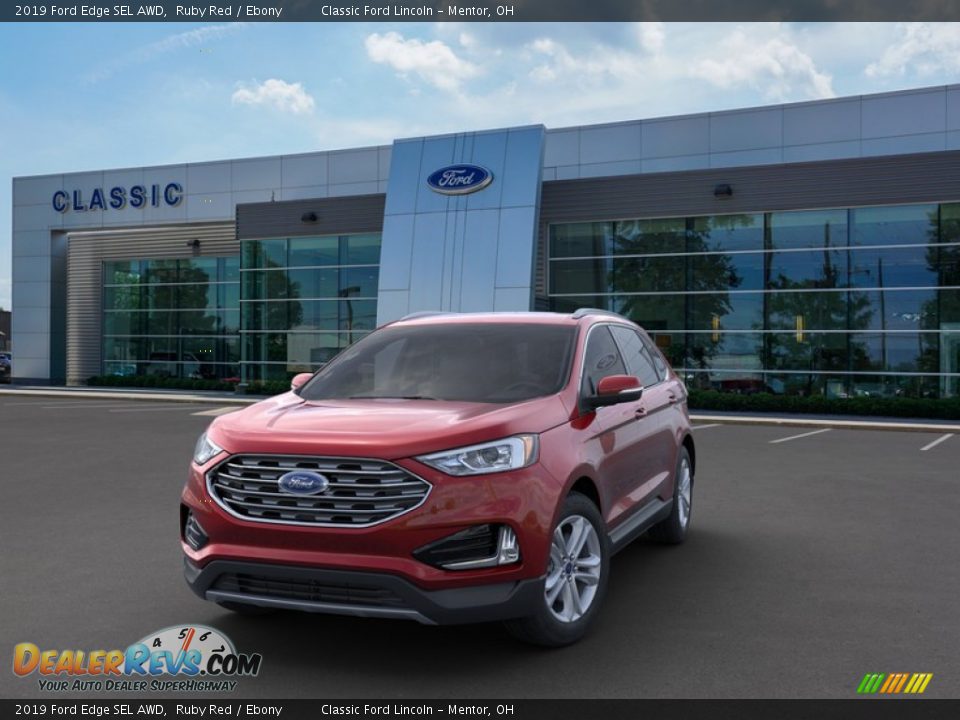 2019 Ford Edge SEL AWD Ruby Red / Ebony Photo #2