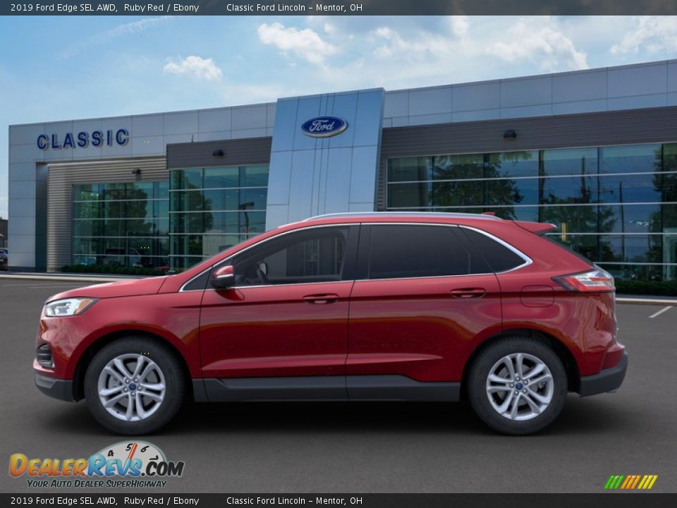 2019 Ford Edge SEL AWD Ruby Red / Ebony Photo #3