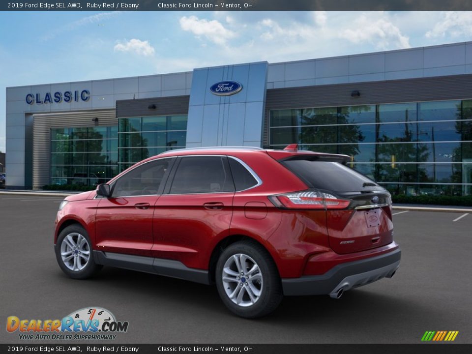 2019 Ford Edge SEL AWD Ruby Red / Ebony Photo #4