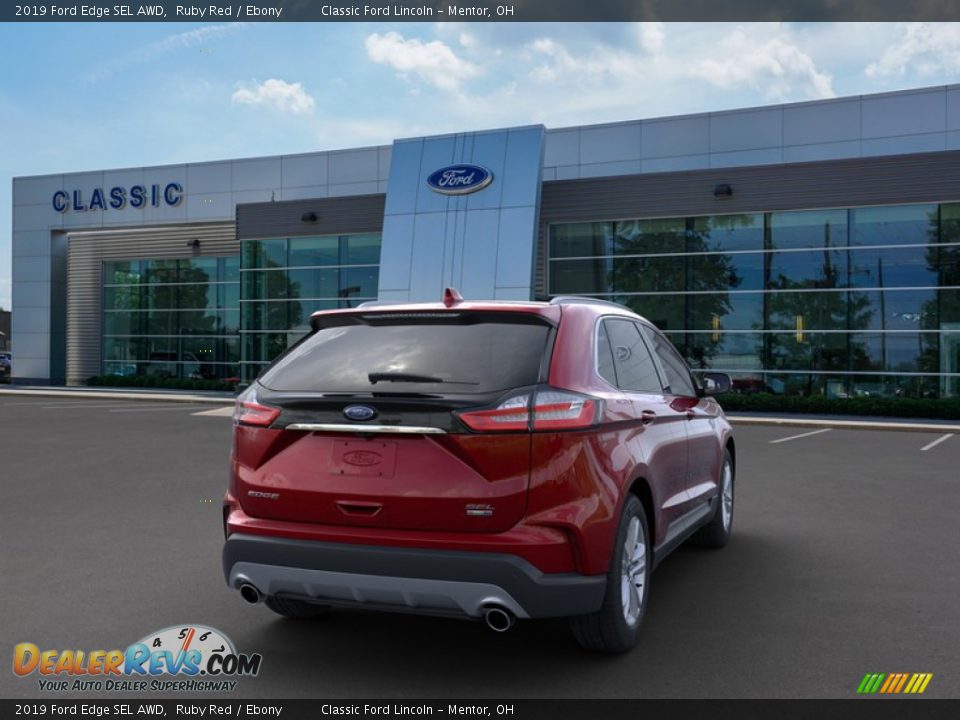 2019 Ford Edge SEL AWD Ruby Red / Ebony Photo #8