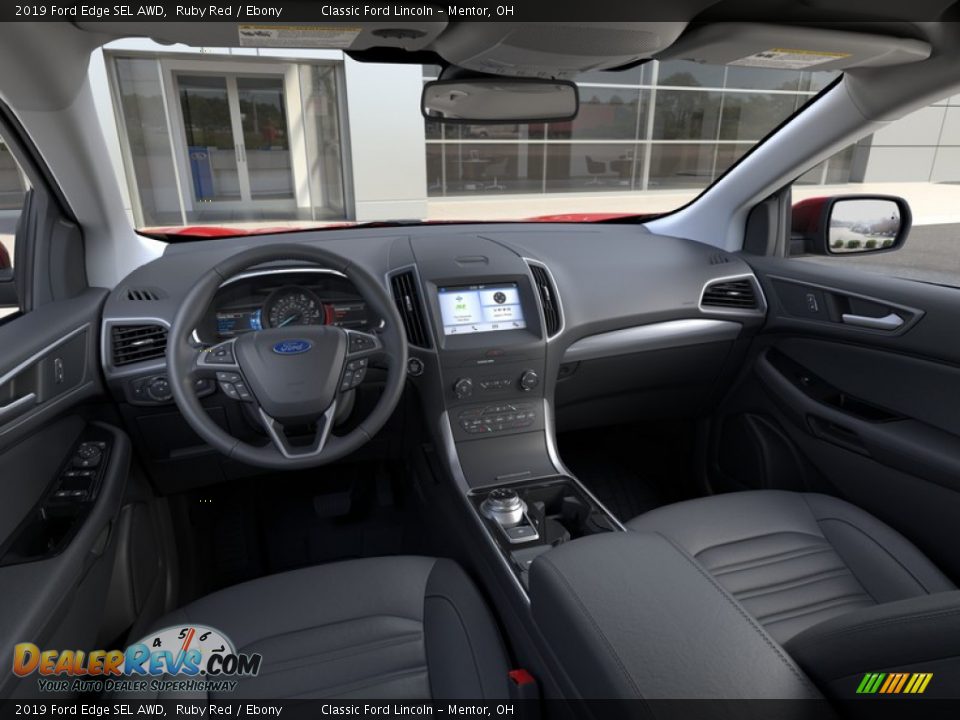 2019 Ford Edge SEL AWD Ruby Red / Ebony Photo #9