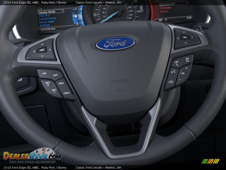 2019 Ford Edge SEL AWD Ruby Red / Ebony Photo #12