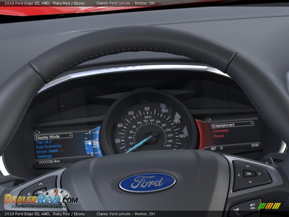 2019 Ford Edge SEL AWD Ruby Red / Ebony Photo #13