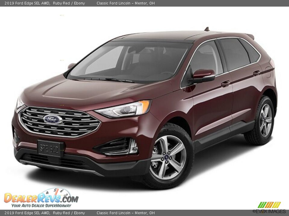 2019 Ford Edge SEL AWD Ruby Red / Ebony Photo #31