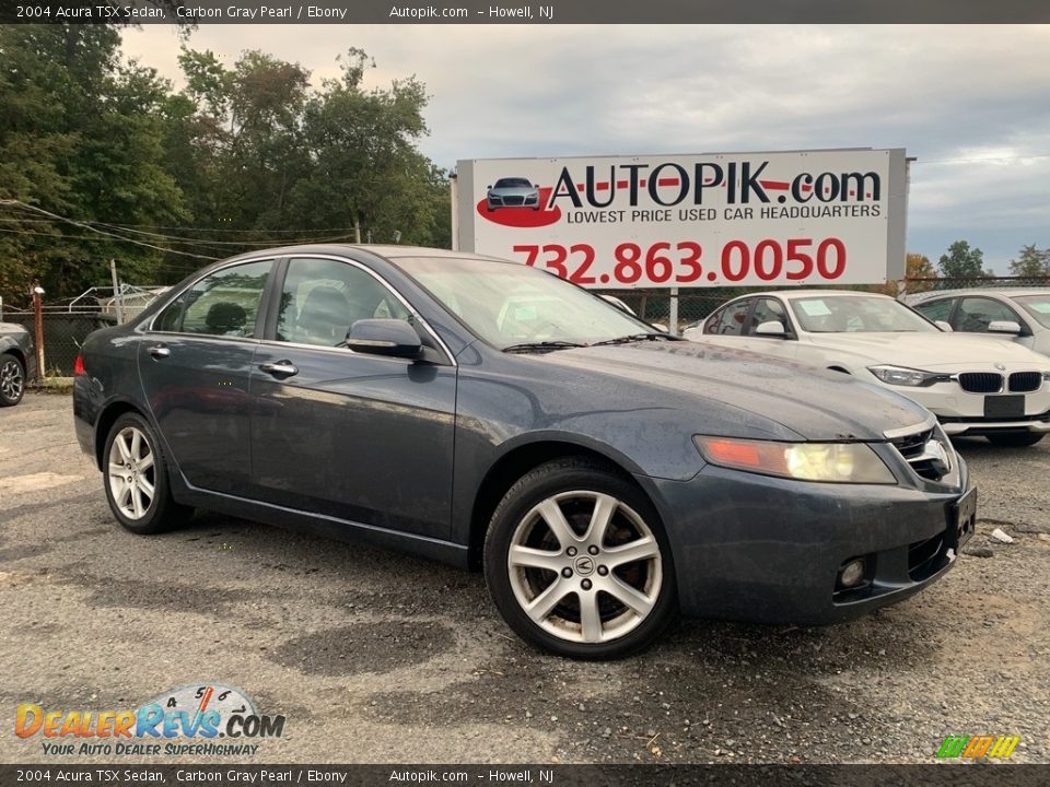 2004 Acura TSX Sedan Carbon Gray Pearl / Ebony Photo #1