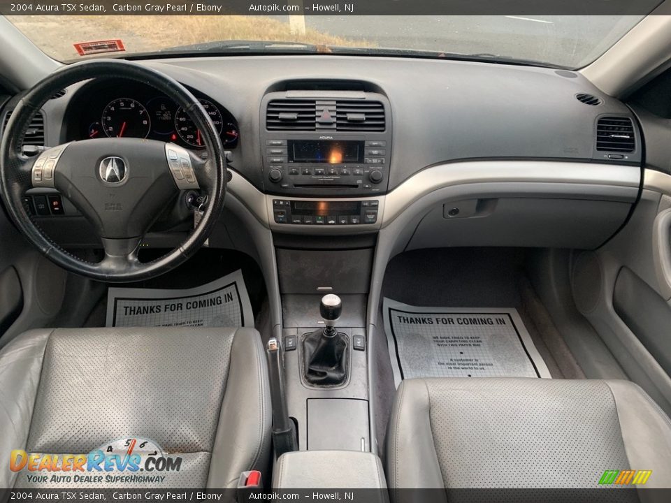 2004 Acura TSX Sedan Carbon Gray Pearl / Ebony Photo #14