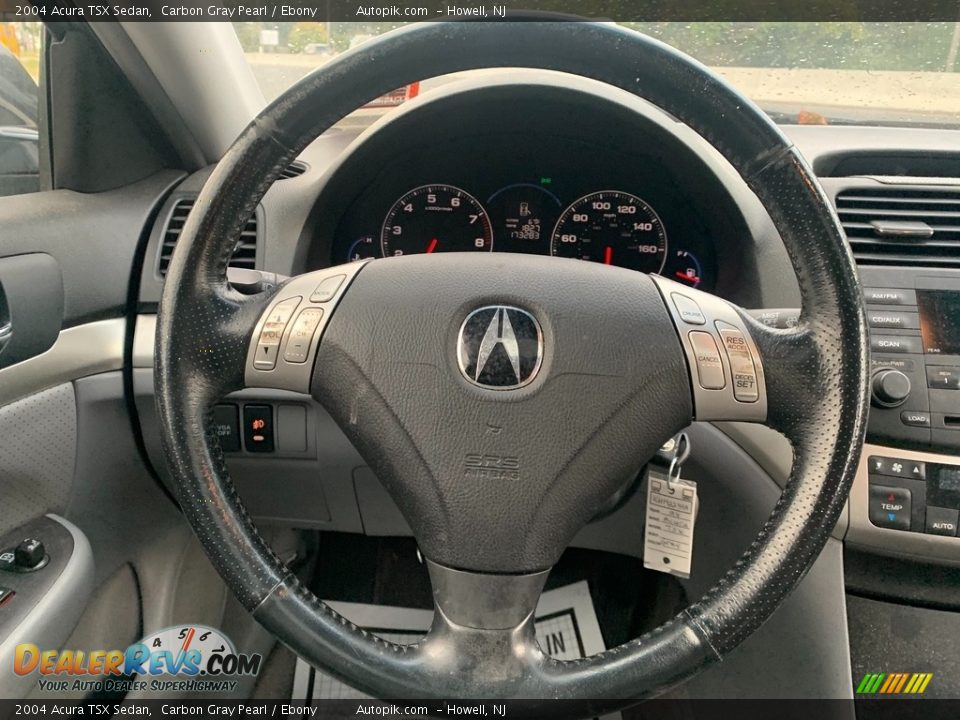 2004 Acura TSX Sedan Carbon Gray Pearl / Ebony Photo #18