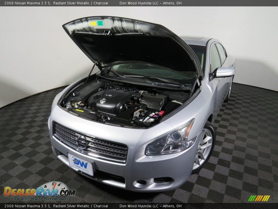 2009 Nissan Maxima 3.5 S Radiant Silver Metallic / Charcoal Photo #4