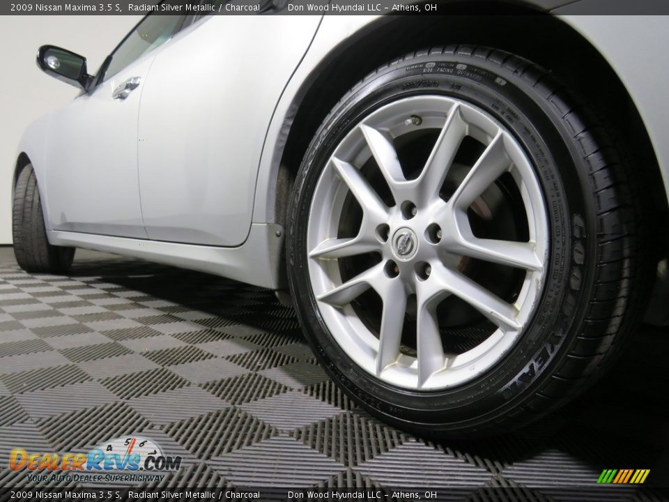 2009 Nissan Maxima 3.5 S Radiant Silver Metallic / Charcoal Photo #9