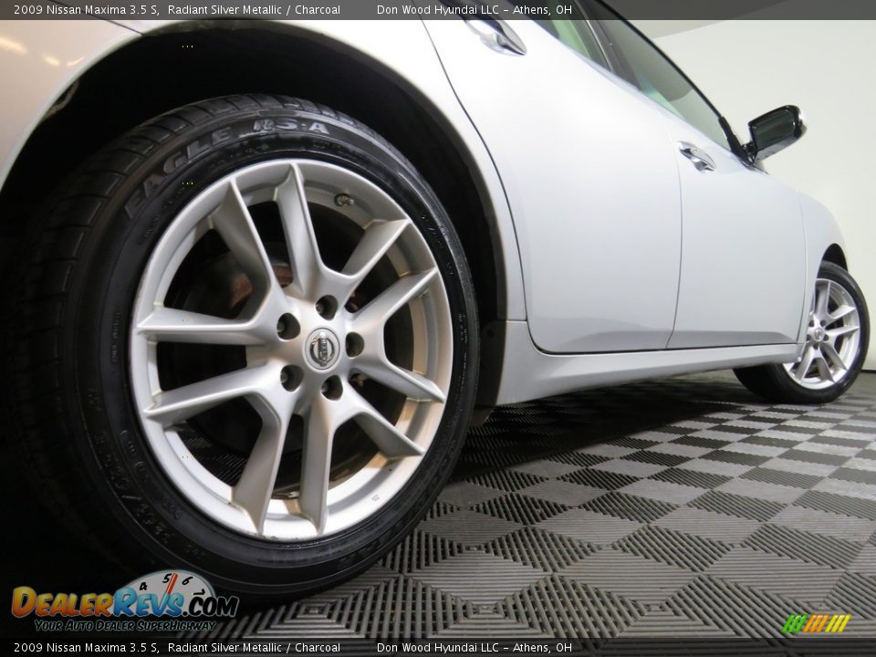 2009 Nissan Maxima 3.5 S Radiant Silver Metallic / Charcoal Photo #14