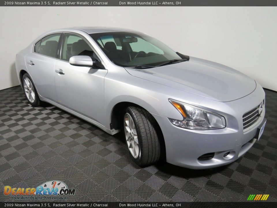 2009 Nissan Maxima 3.5 S Radiant Silver Metallic / Charcoal Photo #15