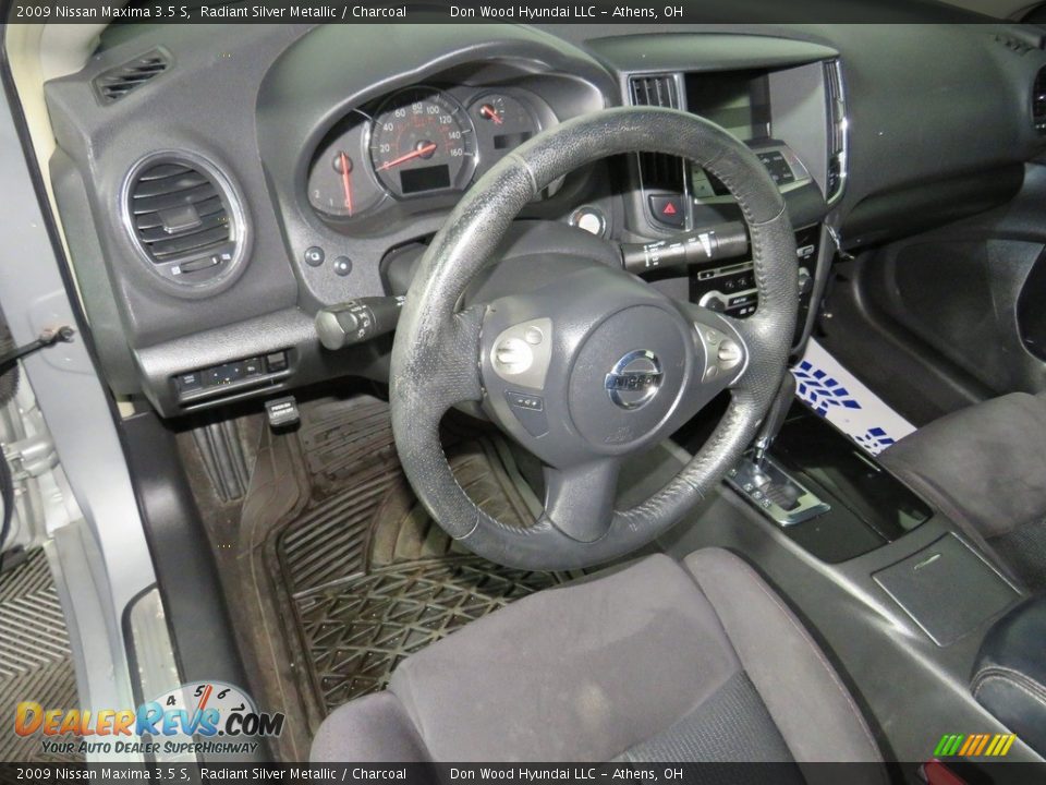 2009 Nissan Maxima 3.5 S Radiant Silver Metallic / Charcoal Photo #19