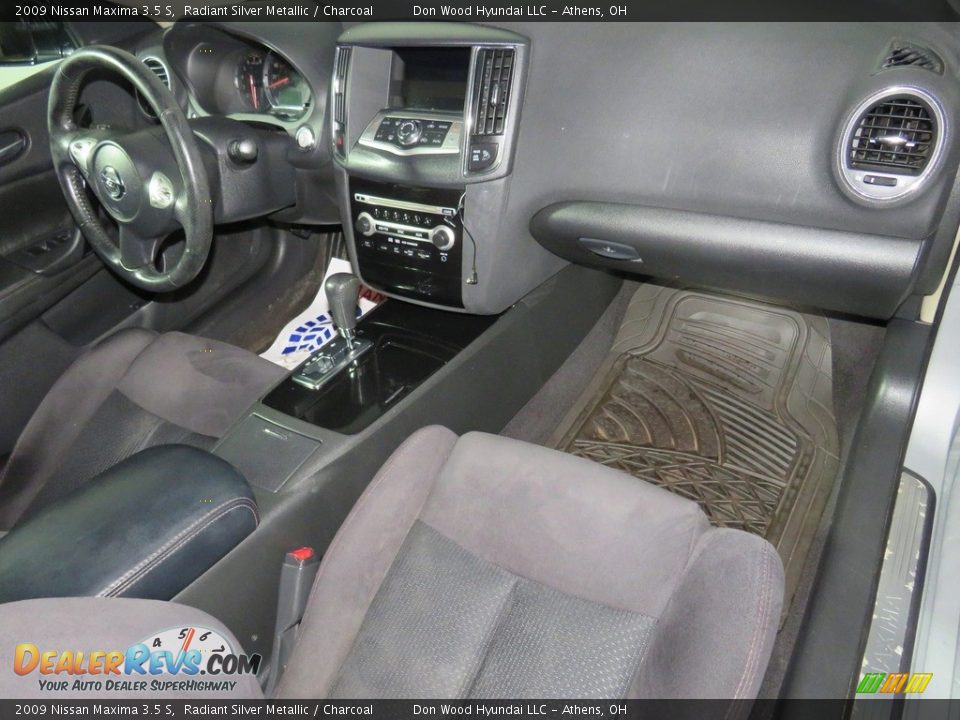 2009 Nissan Maxima 3.5 S Radiant Silver Metallic / Charcoal Photo #27