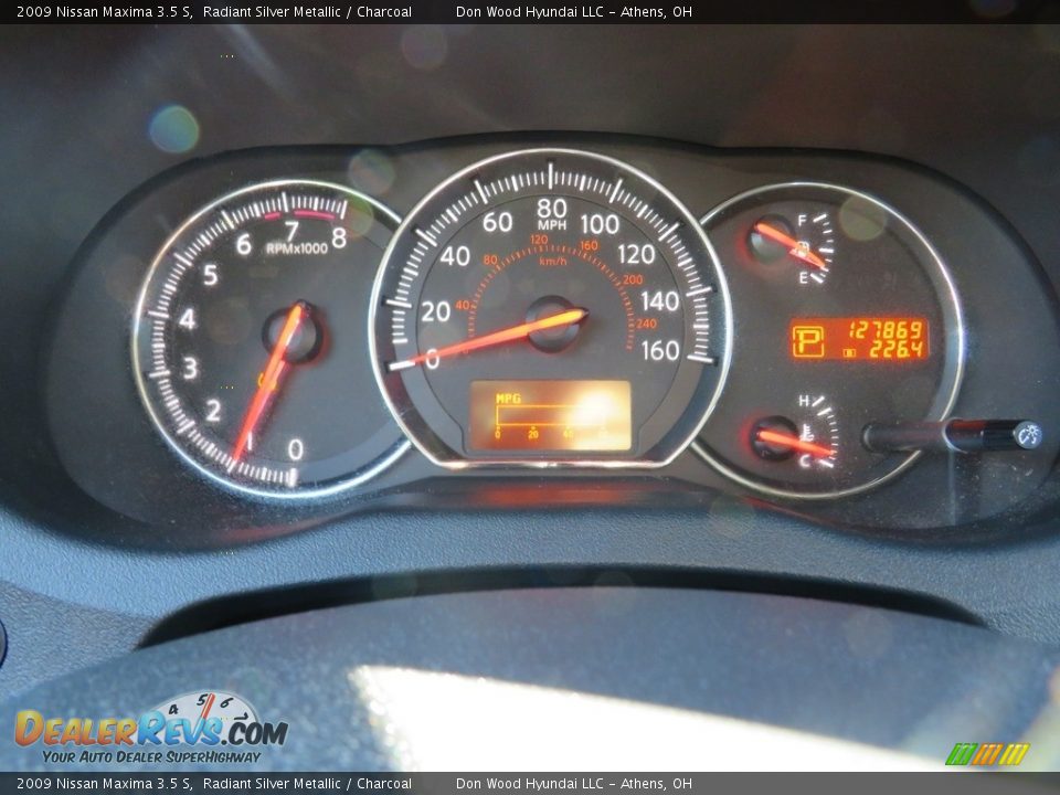 2009 Nissan Maxima 3.5 S Radiant Silver Metallic / Charcoal Photo #28