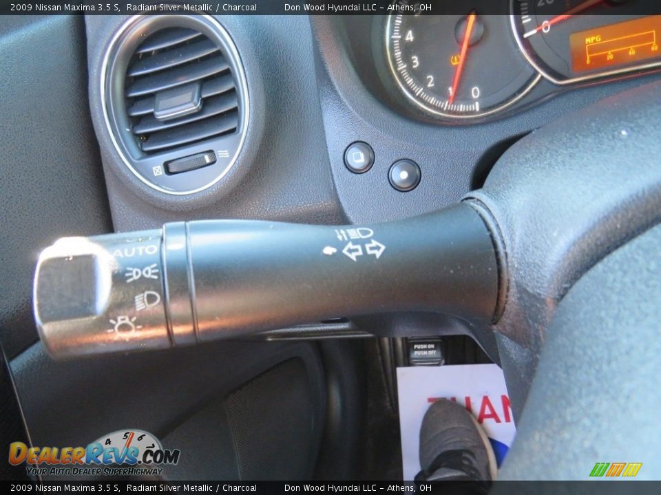 2009 Nissan Maxima 3.5 S Radiant Silver Metallic / Charcoal Photo #30