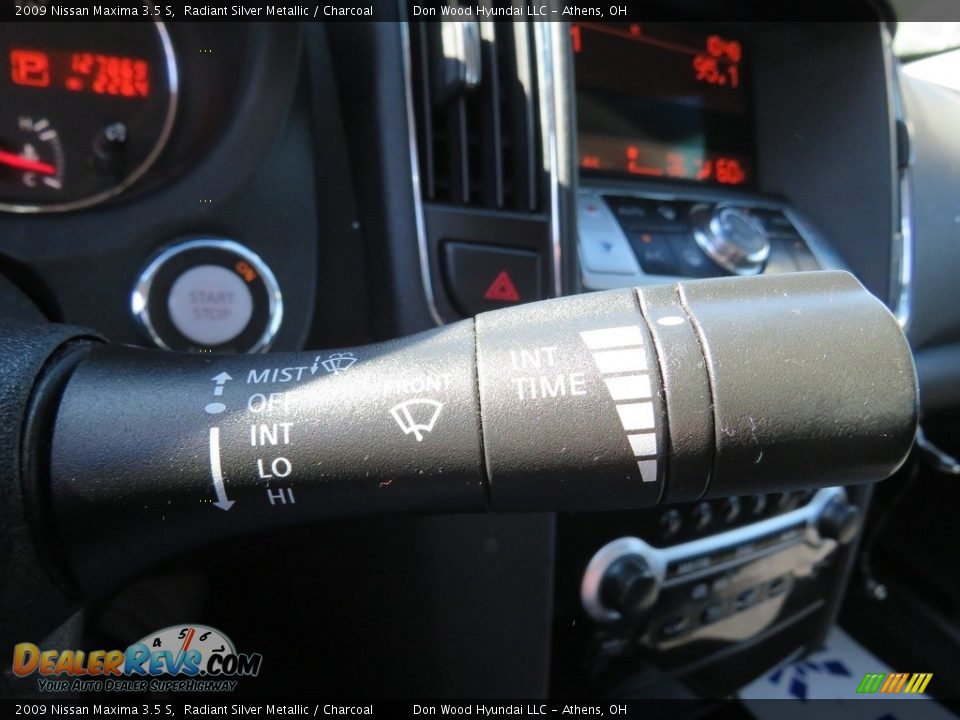 2009 Nissan Maxima 3.5 S Radiant Silver Metallic / Charcoal Photo #31