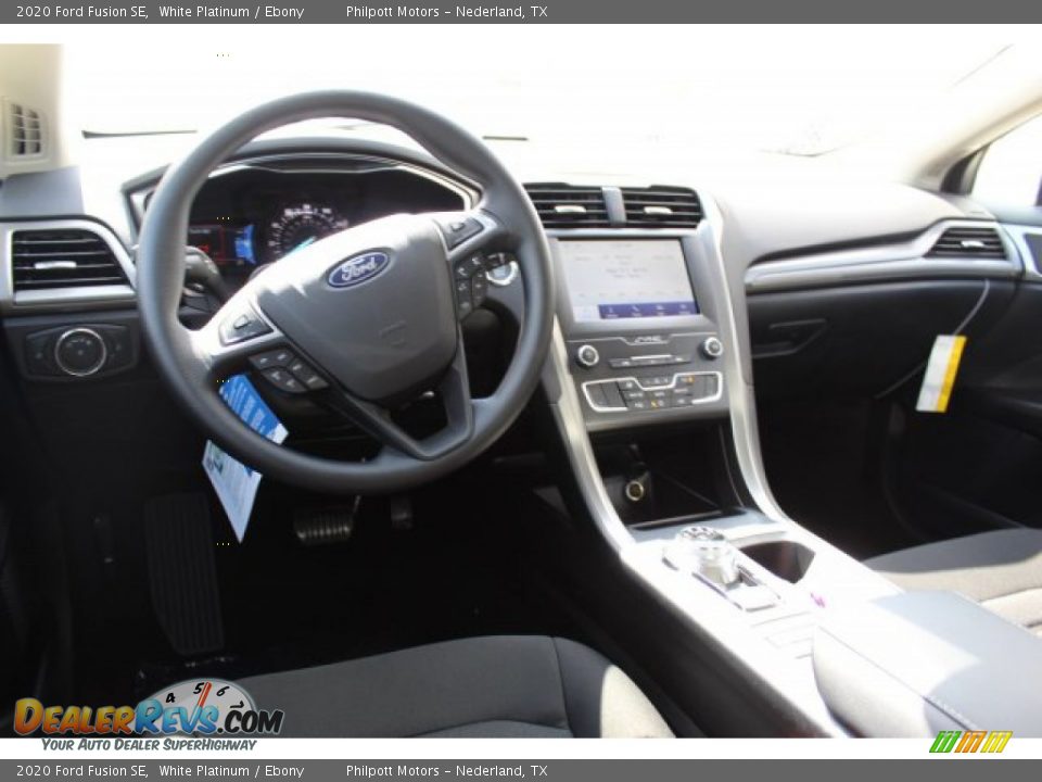 2020 Ford Fusion SE White Platinum / Ebony Photo #22