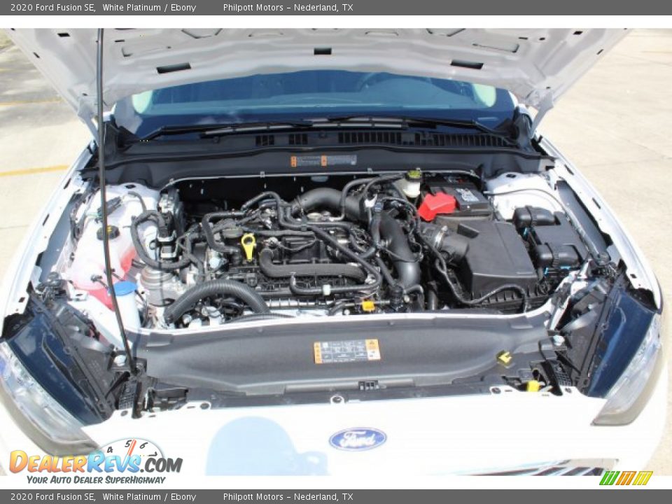 2020 Ford Fusion SE White Platinum / Ebony Photo #25