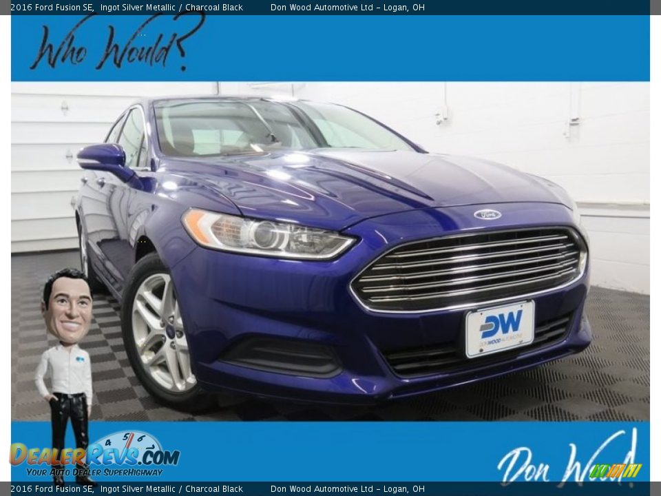 2016 Ford Fusion SE Ingot Silver Metallic / Charcoal Black Photo #1
