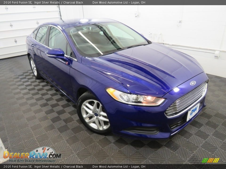 2016 Ford Fusion SE Ingot Silver Metallic / Charcoal Black Photo #3