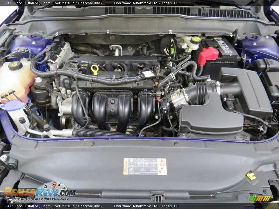 2016 Ford Fusion SE Ingot Silver Metallic / Charcoal Black Photo #7