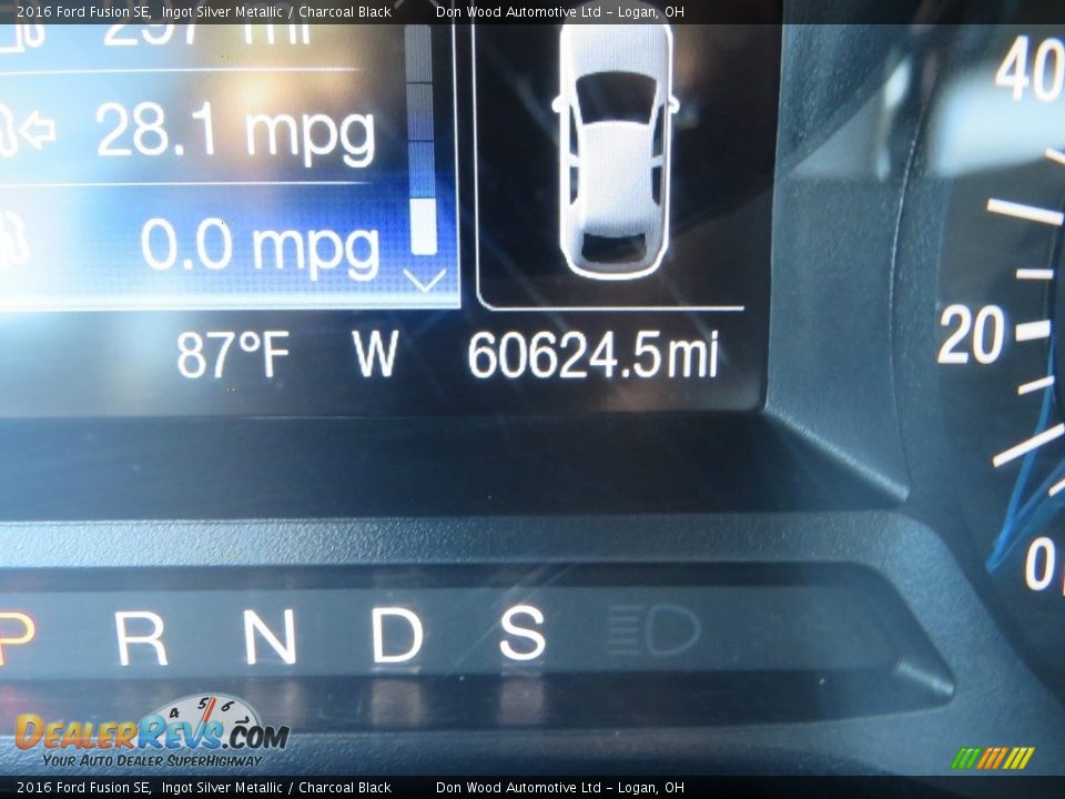 2016 Ford Fusion SE Ingot Silver Metallic / Charcoal Black Photo #20