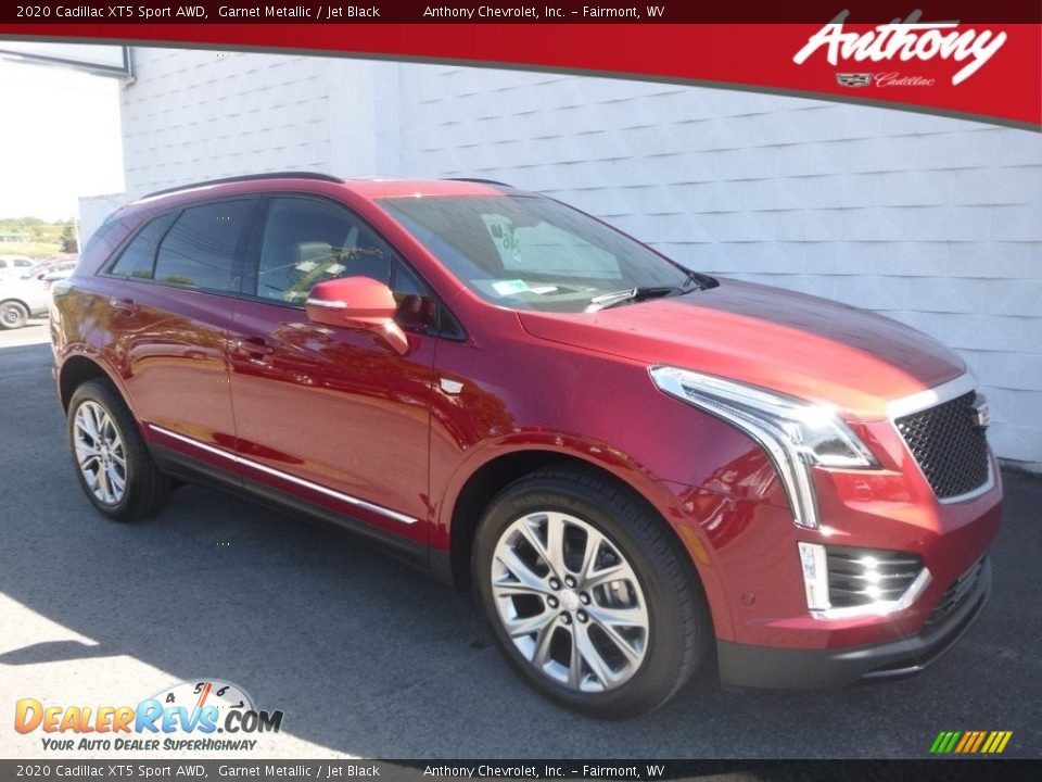 2020 Cadillac XT5 Sport AWD Garnet Metallic / Jet Black Photo #1