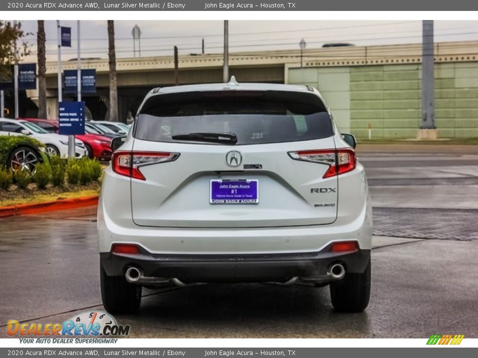 2020 Acura RDX Advance AWD Lunar Silver Metallic / Ebony Photo #6