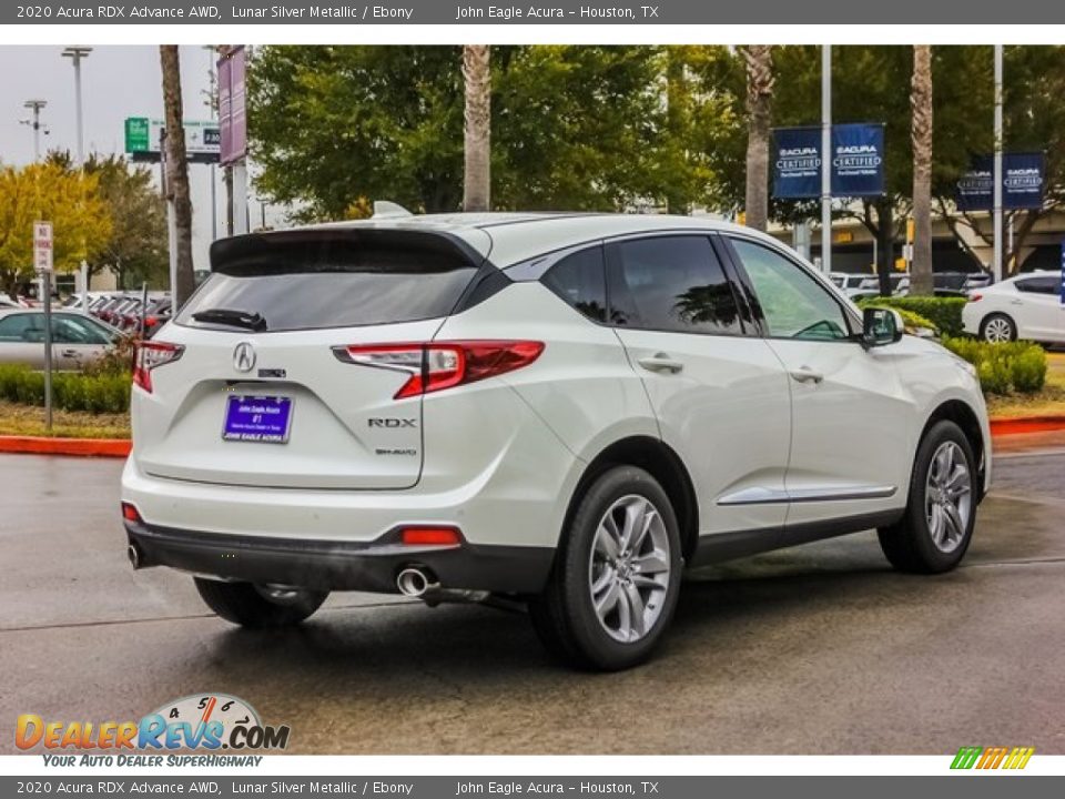 2020 Acura RDX Advance AWD Lunar Silver Metallic / Ebony Photo #7