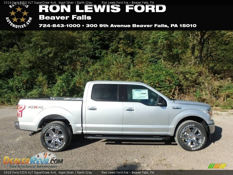 2019 Ford F150 XLT SuperCrew 4x4 Ingot Silver / Earth Gray Photo #1